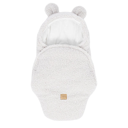 Baby Swaddle with Bear Ears – Bearly Off-White