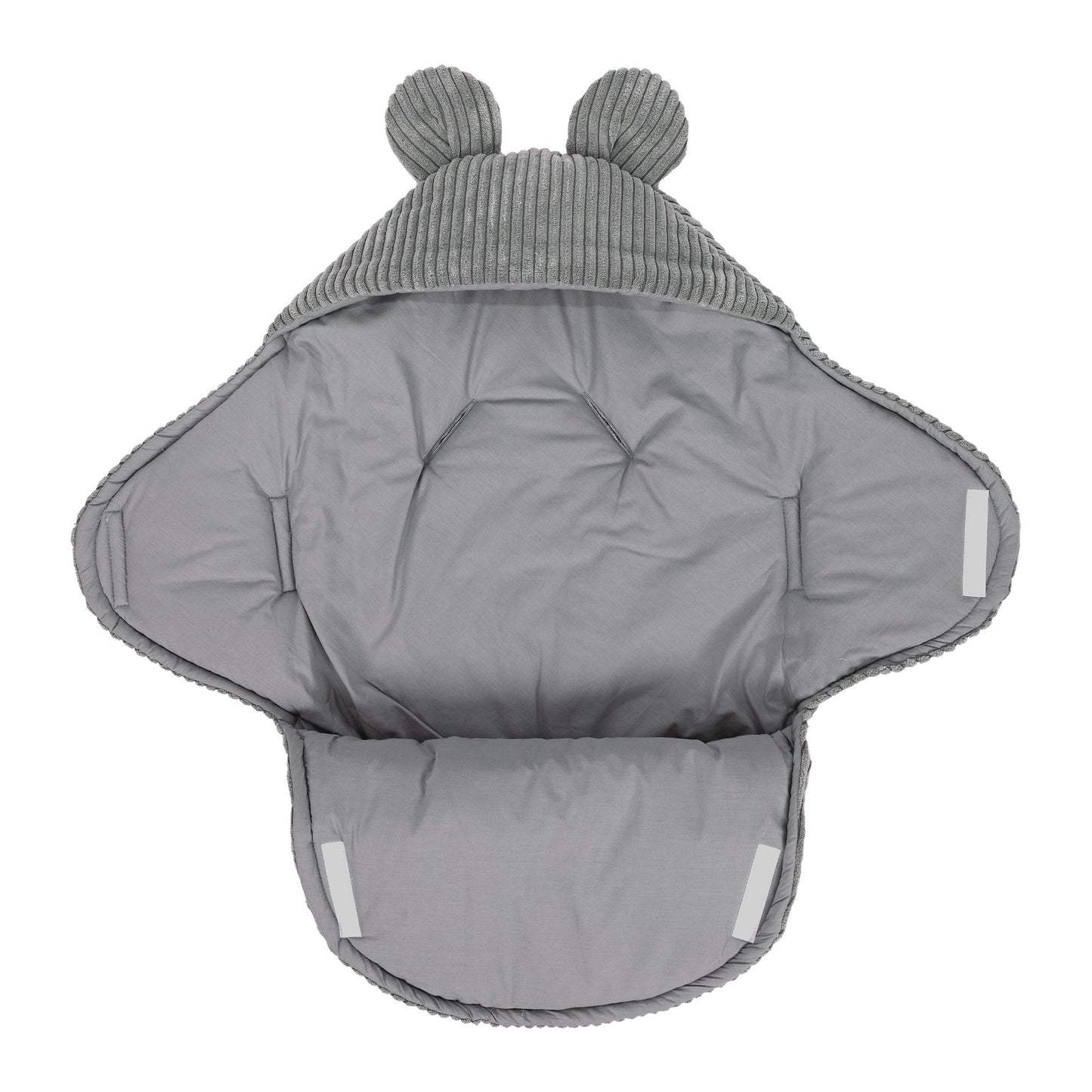 Baby Swaddle with Bear Ears – Grey