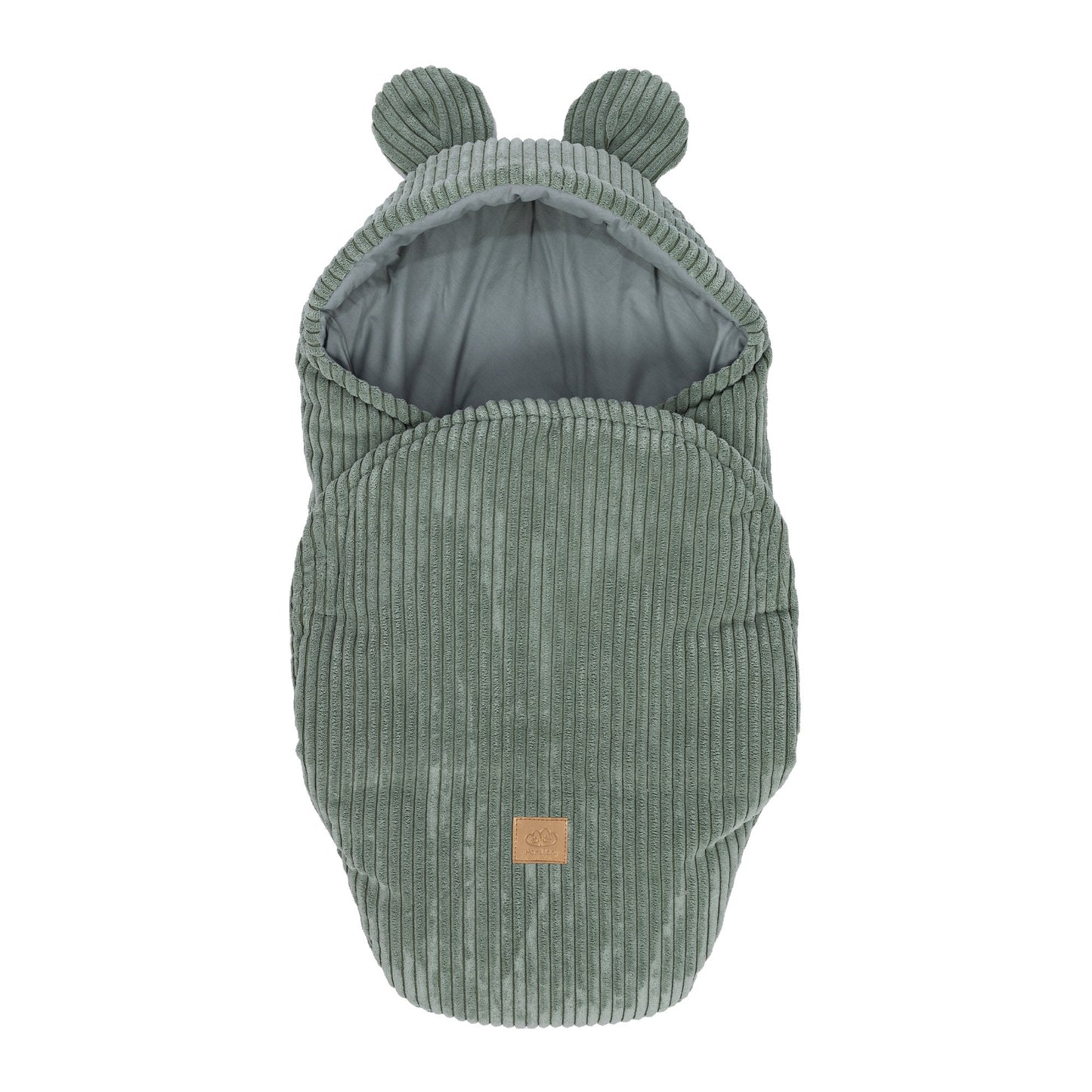 Baby Swaddle with Bear Ears – Olive Green
