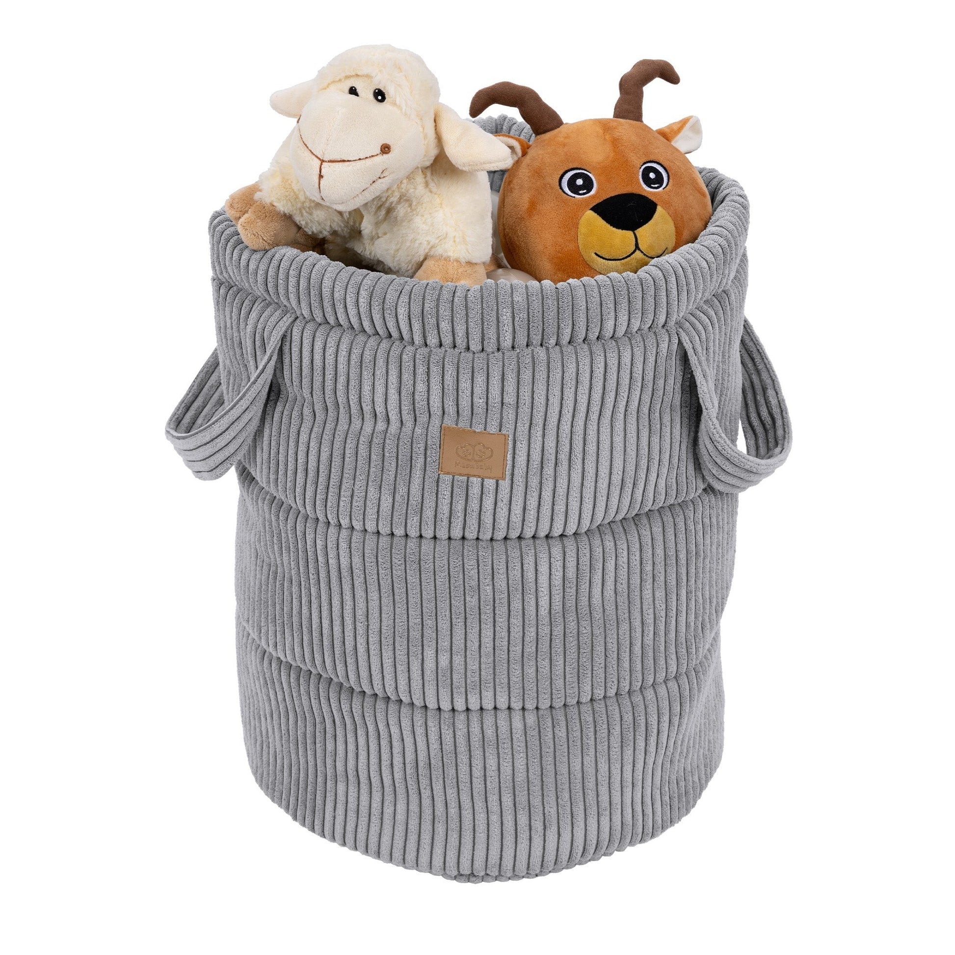 Toy Storage Basket for Kids – Grey